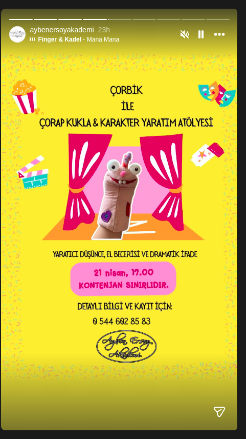 Çorap Kukla & Karakter Yaratım Atölyesi Etkinlik afişi