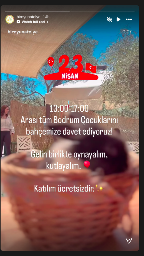 Детское мероприятие в саду Постер события