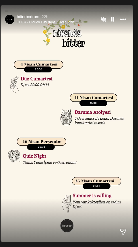 Düz Cumartesi Etkinlik afişi