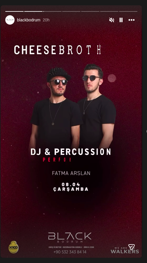CHEESEBROTH — DJ & Perküsyon Etkinlik afişi