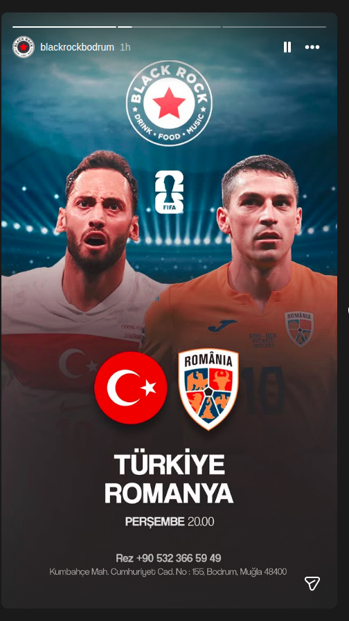 Türkei - Rumänien Event-Poster