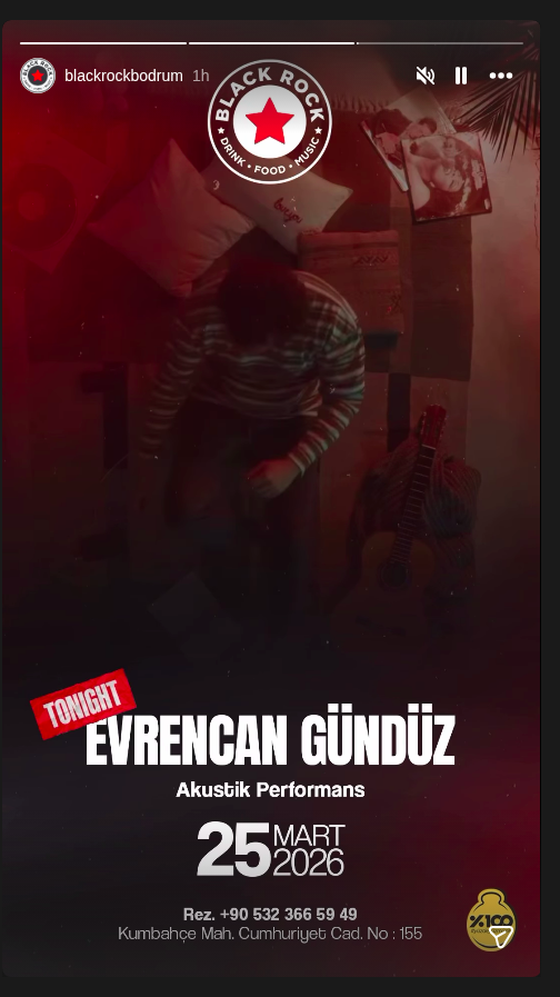 Evren Can Gündüz — Akustische Performance Event-Poster