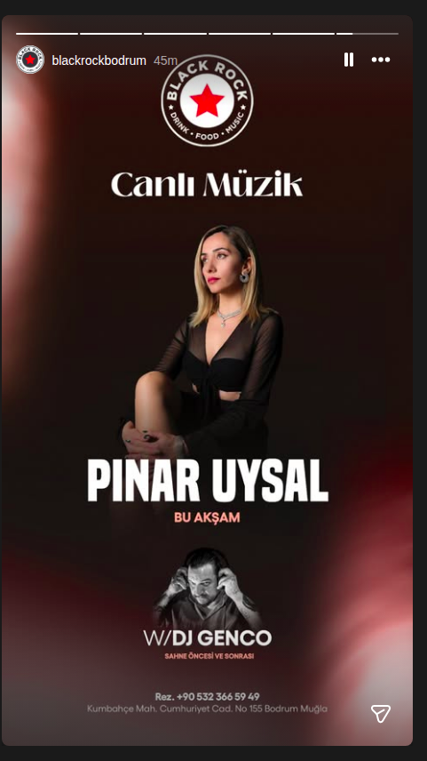 Pınar Uysal — Canlı Müzik Etkinlik afişi