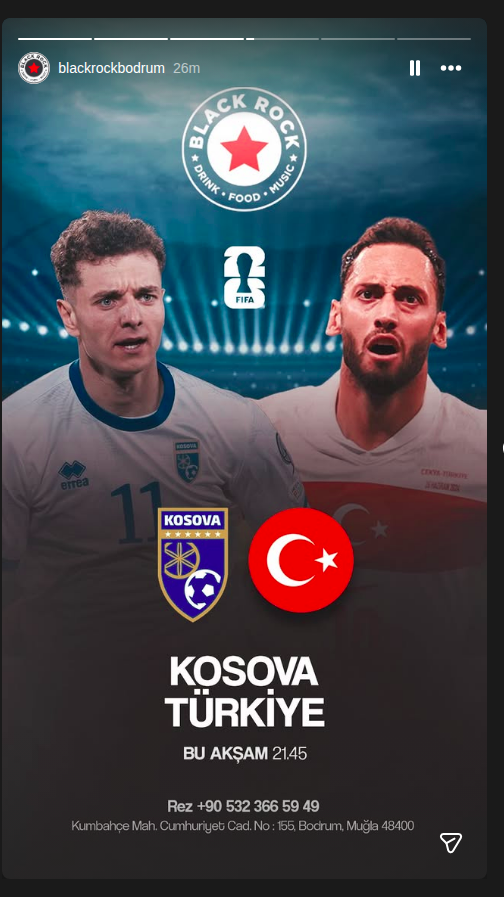 Kosova - Türkiye Etkinlik afişi
