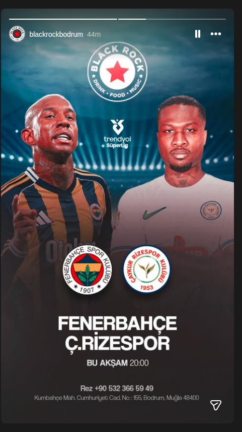 Fenerbahçe – Çaykur Rizespor (Maç Yayını) Etkinlik afişi