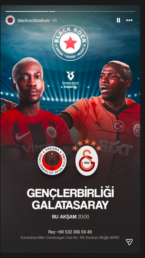 Gençlerbirliği - Galatasaray Etkinlik afişi
