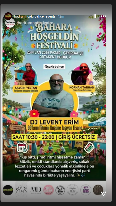 Levent Erim - Bahara Hoşgeldin Festivali Etkinlik afişi