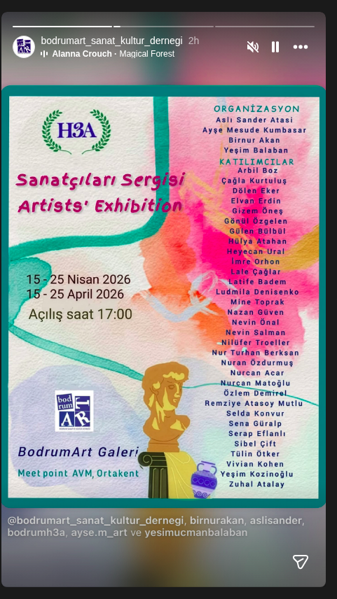 Aslı Sander Atasl — Sanatçılar Sergisi Etkinlik afişi