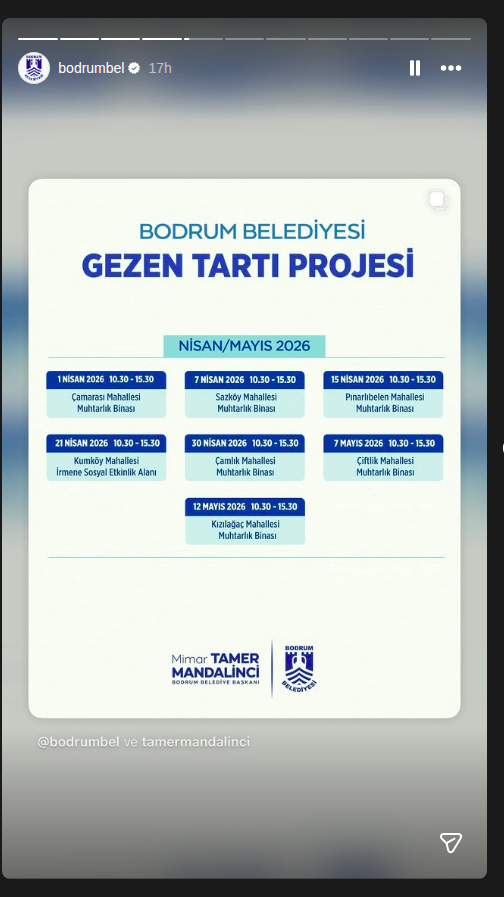 Gezen Tartı Projesi Etkinlik afişi