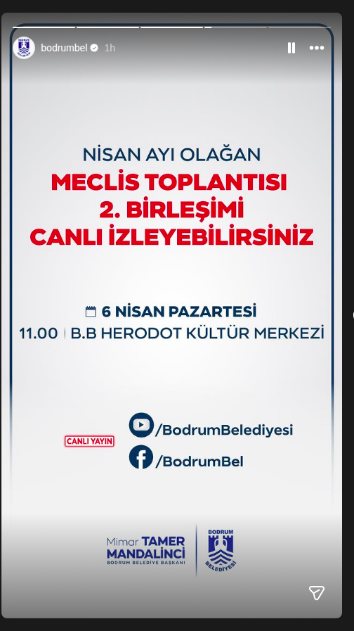 Nisan Ayı Olağan Meclis Toplantısı — 2. Birleşim Etkinlik afişi