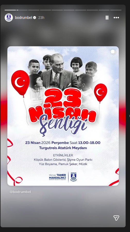 Çocuk Şenliği — Ulusal Egemenlik ve Çocuk Bayramı Etkinlik afişi