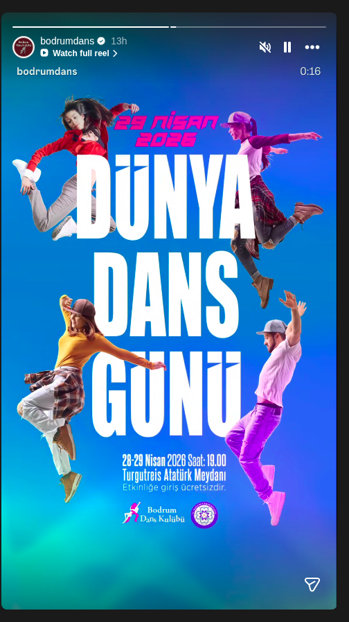 Dünya Dans Günü Etkinlik afişi