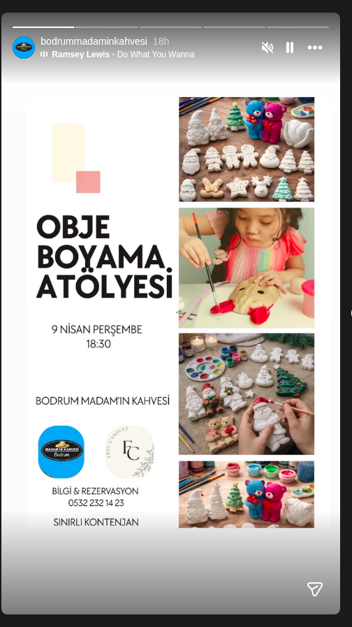 Obje Boyama Atölyesi Etkinlik afişi