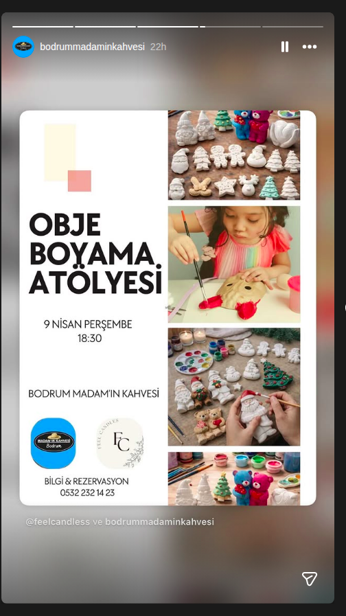 Obje Boyama Atölyesi Etkinlik afişi