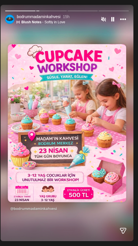 Cupcake Atölyesi Etkinlik afişi