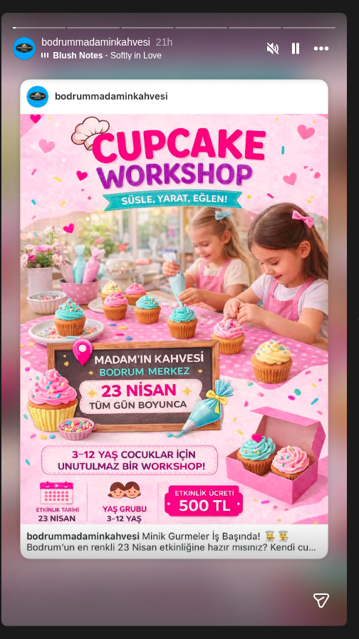 Cupcake Atölyesi Etkinlik afişi
