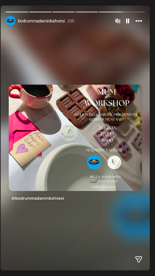 Mum Yapımı Atölyesi Etkinlik afişi