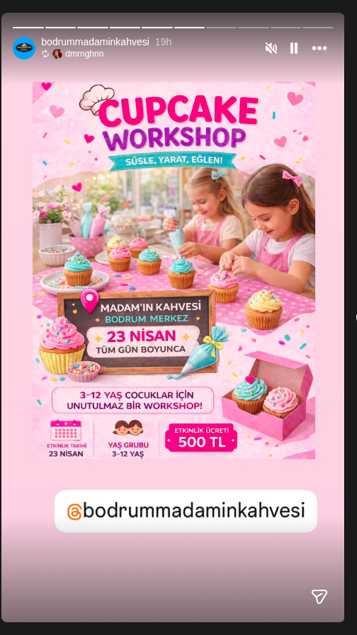 Cupcake Atölyesi Etkinlik afişi