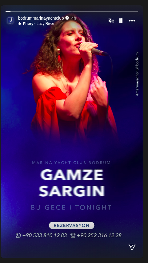 Gamze Sargın Etkinlik afişi