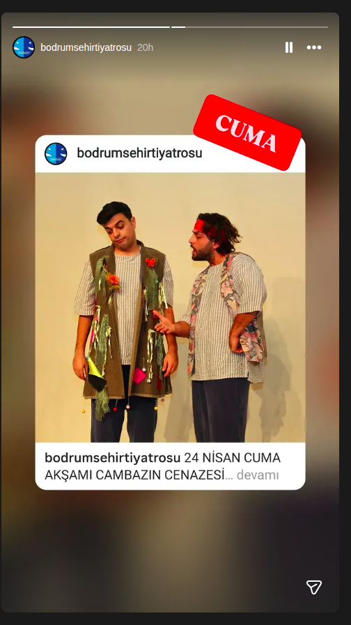 Akşamı Cambazın Cenazesi Etkinlik afişi