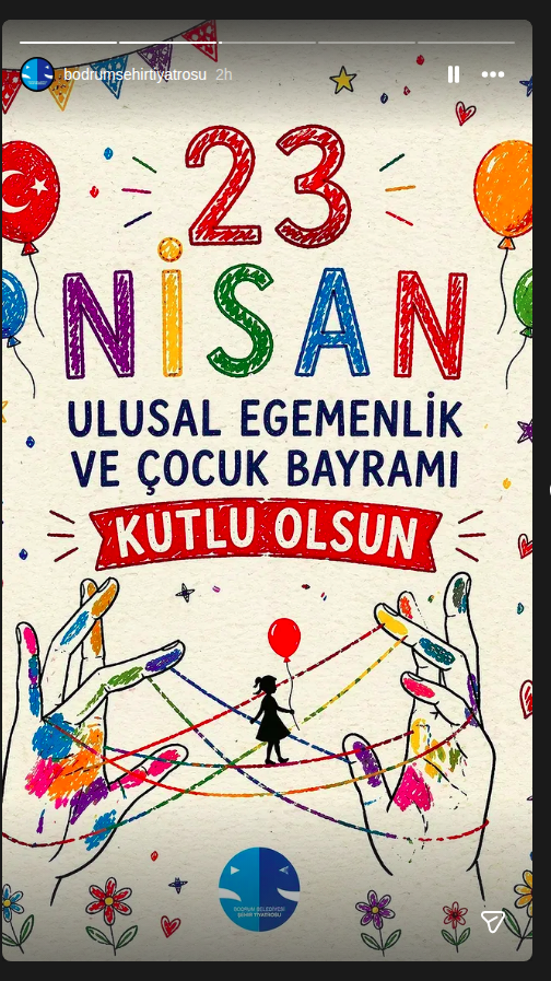 Ulusal Egemenlik ve Çocuk Bayramı Etkinlik afişi