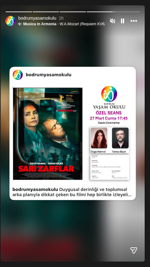 Sarı Zarflar — Özel Seans Etkinlik afişi