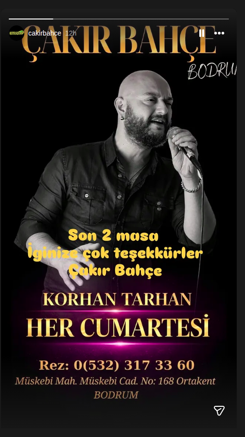 Korhan Tarhan Etkinlik afişi