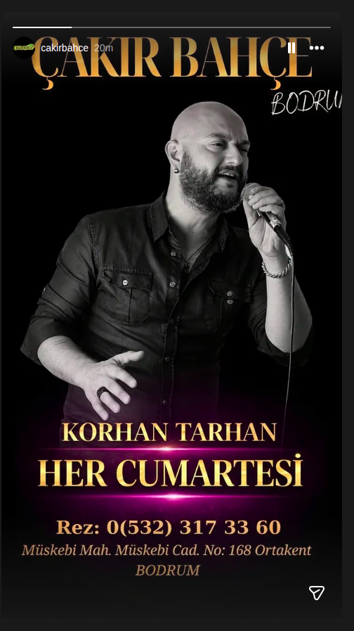 Korhan Tarhan - Her Cumartesi Etkinlik afişi