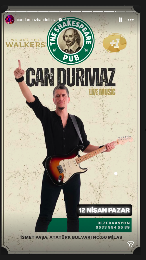 Can Durmaz — Canlı Müzik Etkinlik afişi