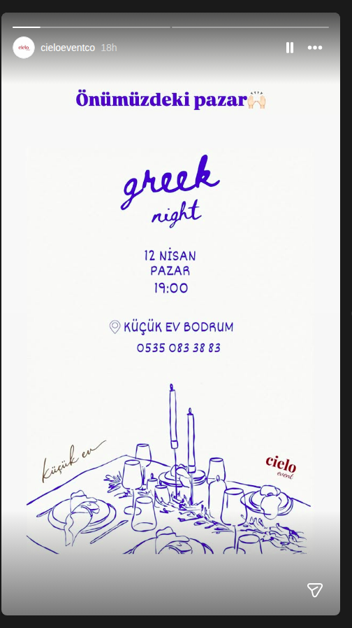 Greek Night Etkinlik afişi