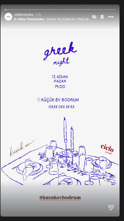 Greek Night Etkinlik afişi