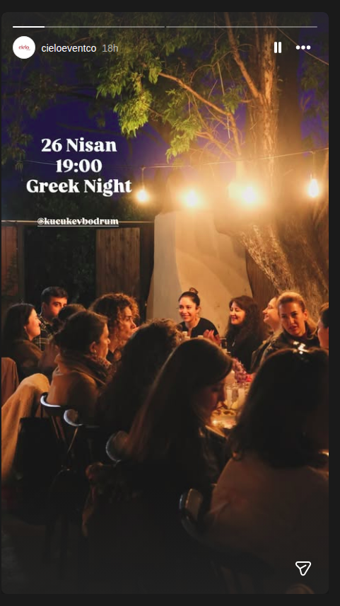 Yunan Gecesi Etkinlik afişi