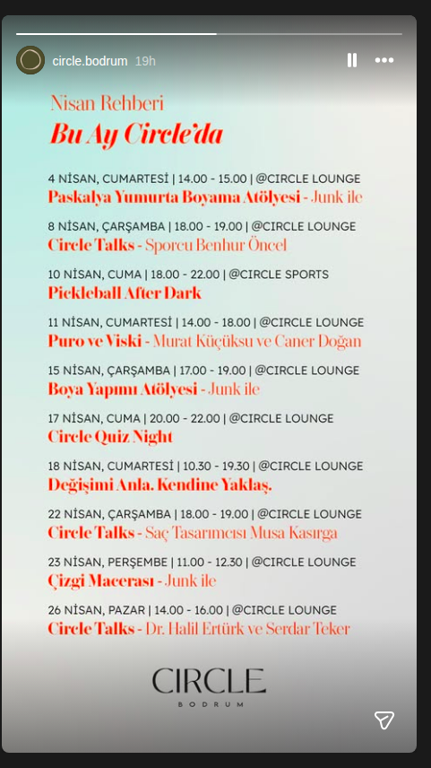 Circle Talks — Yeniden Başla Etkinlik afişi