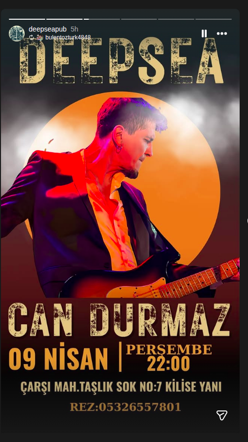 Can Durmaz — Canlı Performans Etkinlik afişi