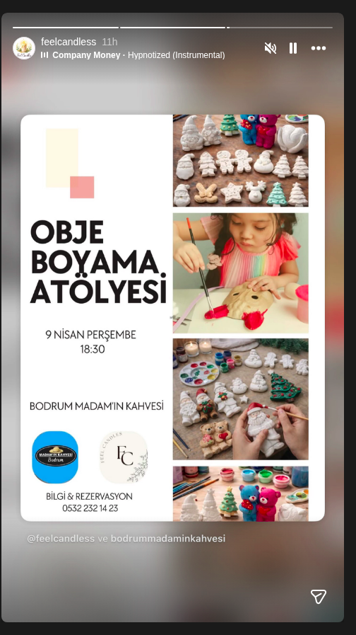 Obje Boyama Atölyesi Etkinlik afişi