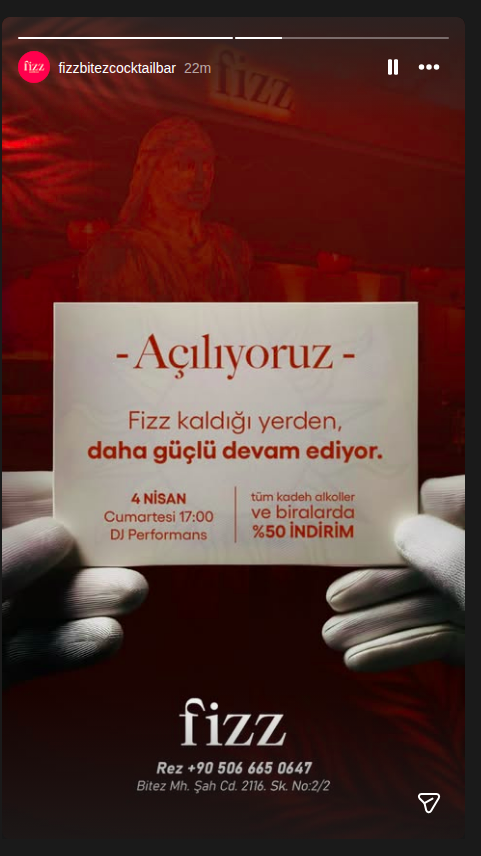 Açılış & DJ Performans Etkinlik afişi