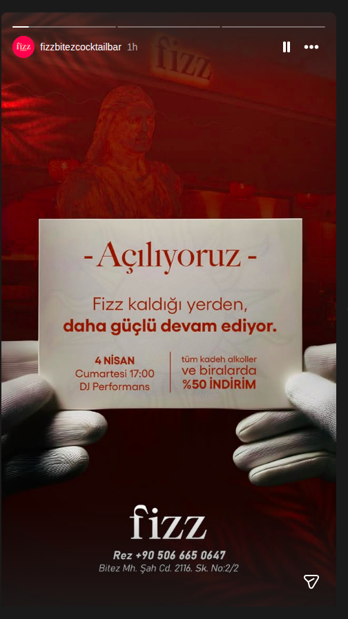 Açılış & DJ Performans Etkinlik afişi