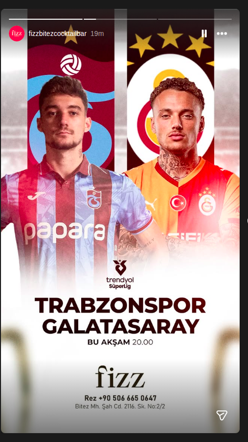 Trabzonspor – Galatasaray Maç Yayını Etkinlik afişi