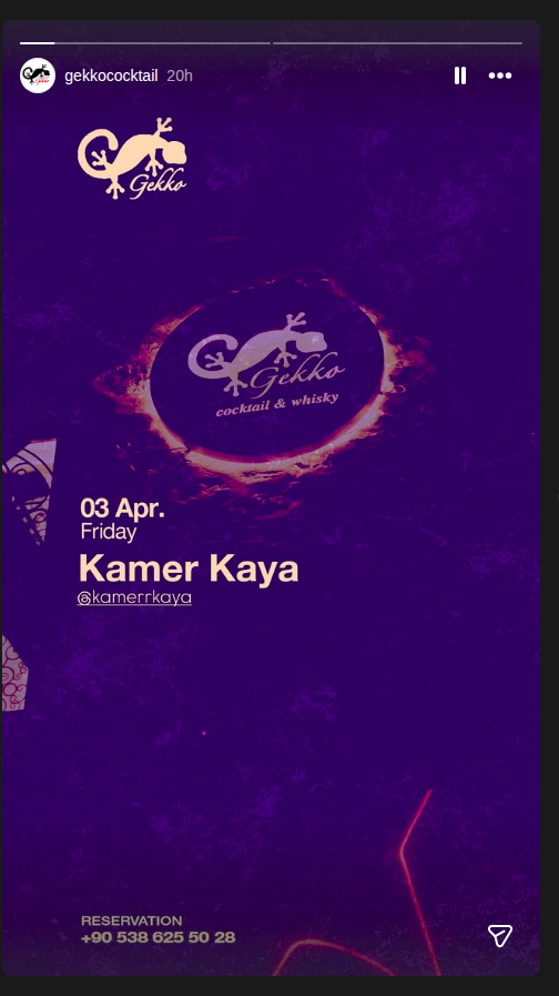 Kamer Kaya Etkinlik afişi