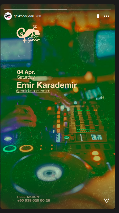 Emir Karademir Etkinlik afişi