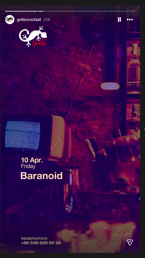 Baranoid Etkinlik afişi