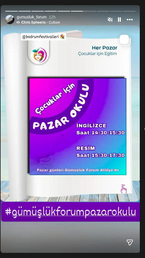 Pazar Okulu: Resim Etkinlik afişi