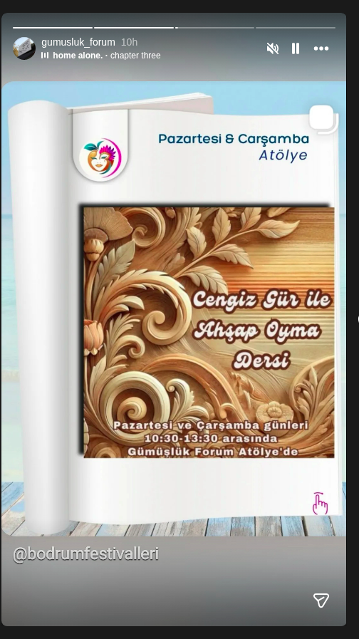 Cengiz Gür ile Ahşap Oyma Dersi Etkinlik afişi