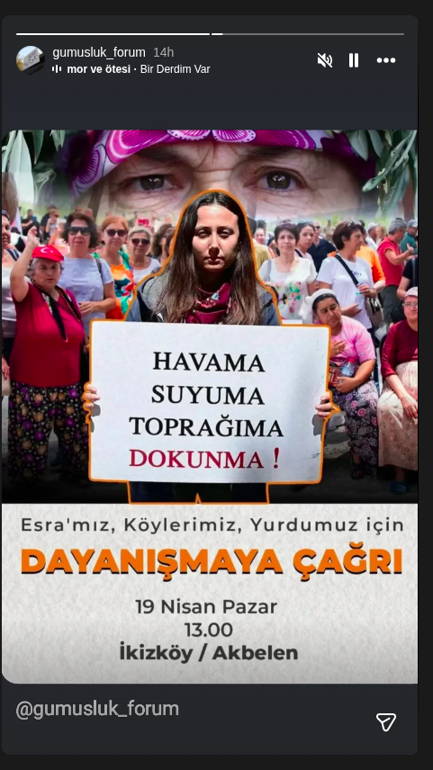 Dayanışmaya Çağrı: Havama Suyuma Toprağıma Dokunma Etkinlik afişi