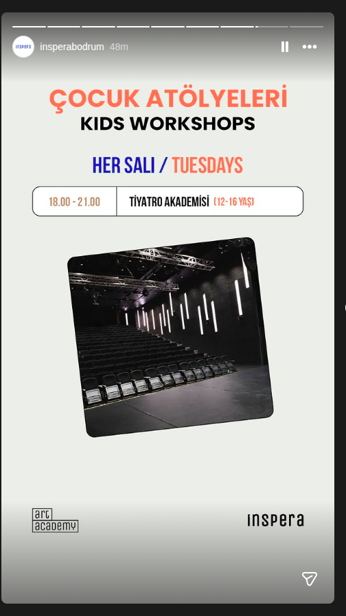 Çocuk Atölyeleri — Tiyatro Akademisi (12-16 Yaş) Etkinlik afişi