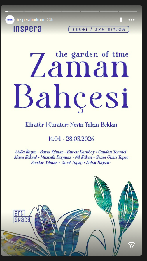 Atilla İlkyaz — Zaman Bahçesi Etkinlik afişi