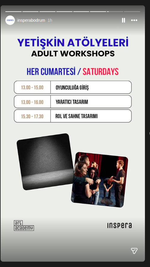 Rol ve Sahne Tasarımı Etkinlik afişi