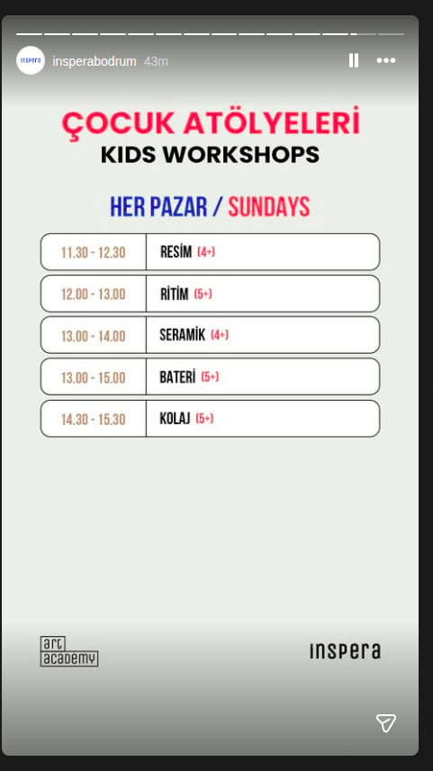 Kolaj Atölyesi Etkinlik afişi