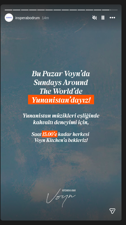 Sundays Around The World - Yunanistan Etkinlik afişi