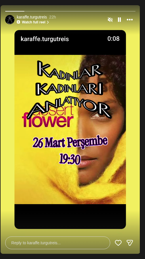 Kadınlar Kadınları Anlatıyor: Desert Flower Etkinlik afişi
